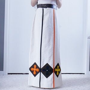 Susan Thomas Vintage 60s Floral Maxi Skirt